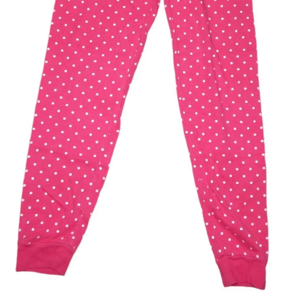 Gymboree girls size 12 hot pink polka dot sleepwear 100% cotton pajama pants